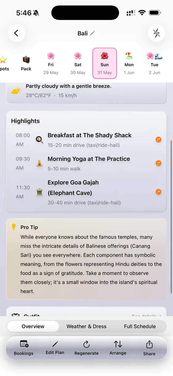 Day 3 โ The Shady Shack, morning yoga and Goa Gajah (Elephant Cave)