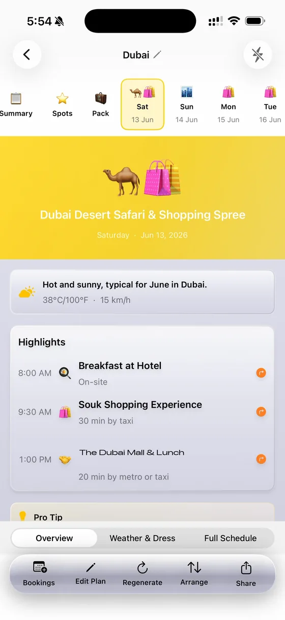 Day 1 โ Souk Shopping, The Dubai Mall and a desert safari