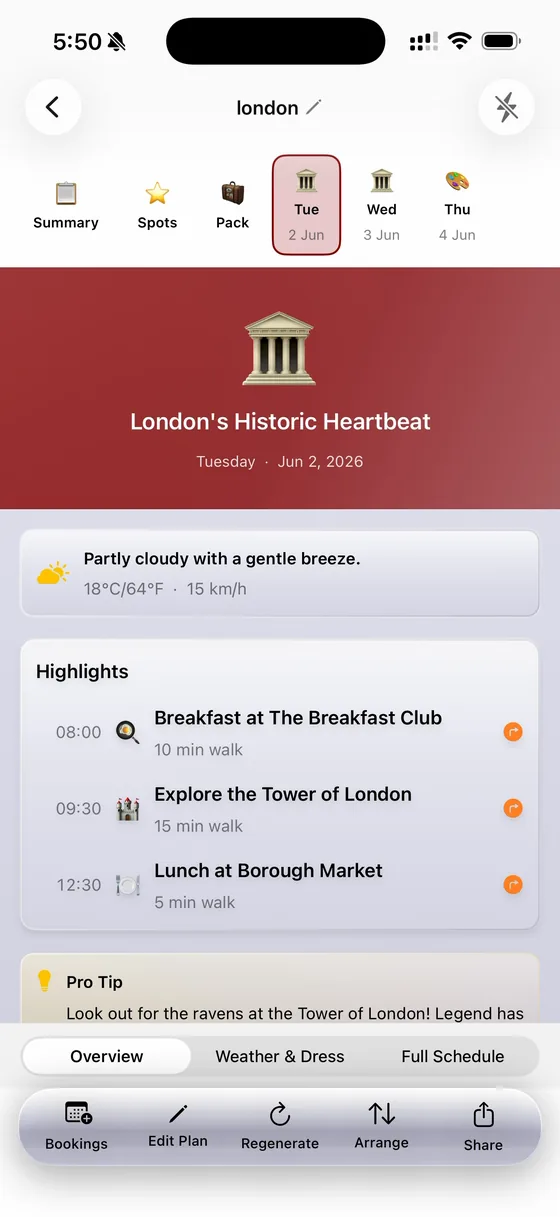 Day 1 โ The Breakfast Club, the Tower of London and Borough Market